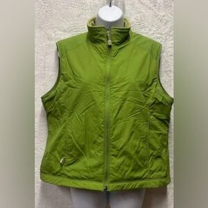 Women's LL Bean Green Sleeveless Vest - size XL